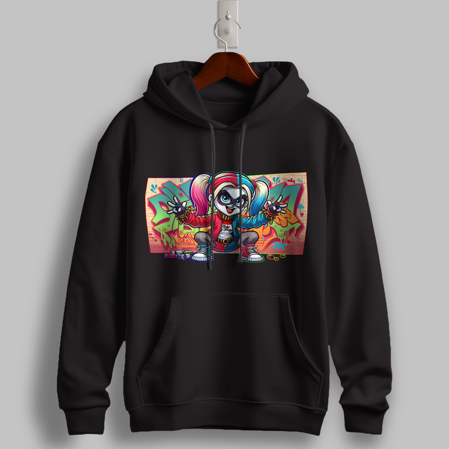 Graffiti Vibes Cartoon Hoodie