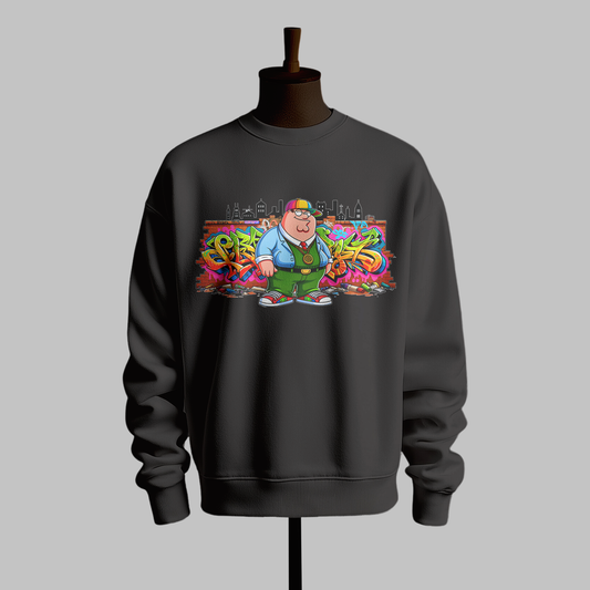 Cartoon Charm Kids Sweatshirt