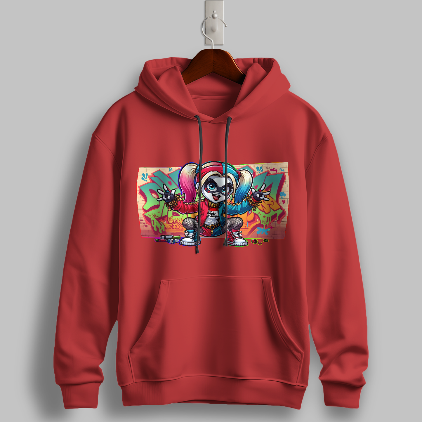 Graffiti Vibes Cartoon Hoodie