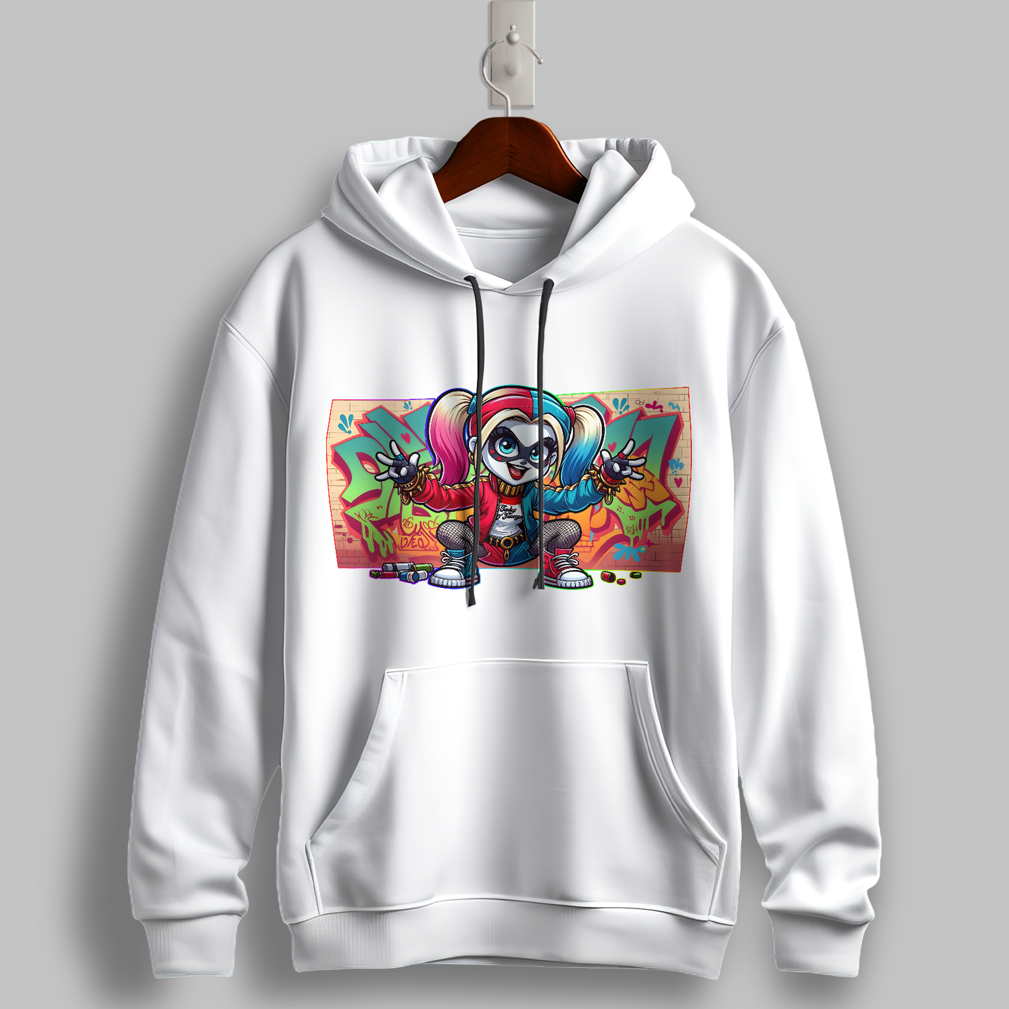 Graffiti Vibes Cartoon Hoodie