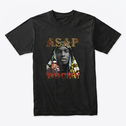 A$AP Rocky Retro 90s Bootleg Rap Graphic T-Shirt