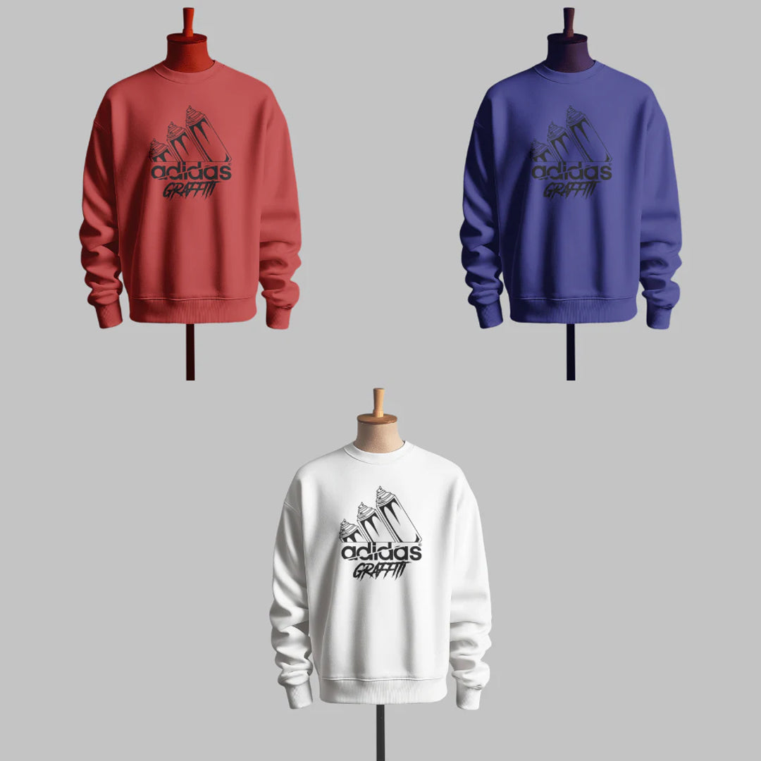 Inspired by Adidas Graffiti Logo SweatShirt