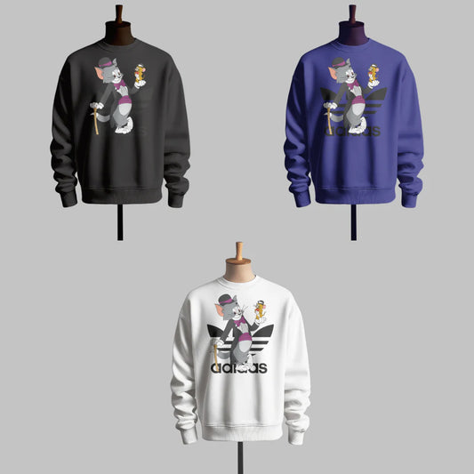 Inspired by Adidas Tom And Jerry SweatShirt