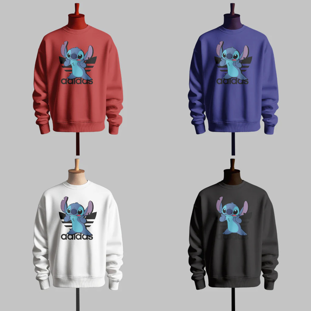 Inspired by Adidas Lilo & Stitch SweatShirt