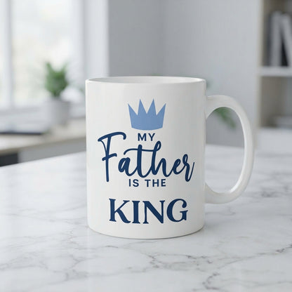 Father's Day Ceramic Coffee Mug 11oz - Best Dad Ever, Superhero & King Design Tea Cup Gifts