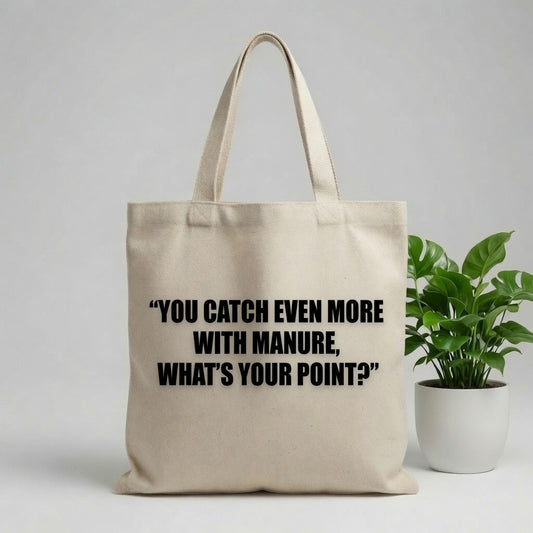Funny Natural Cotton Canvas Tote Bag - Sarcastic Reusable Shopping Tote