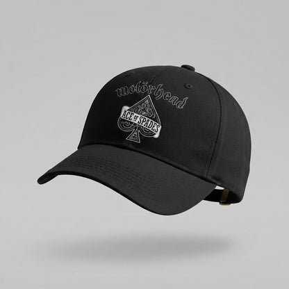 Motörhead Ace of Spades Graphic Baseball Cap - Vintage Rock Band Cap (Black)