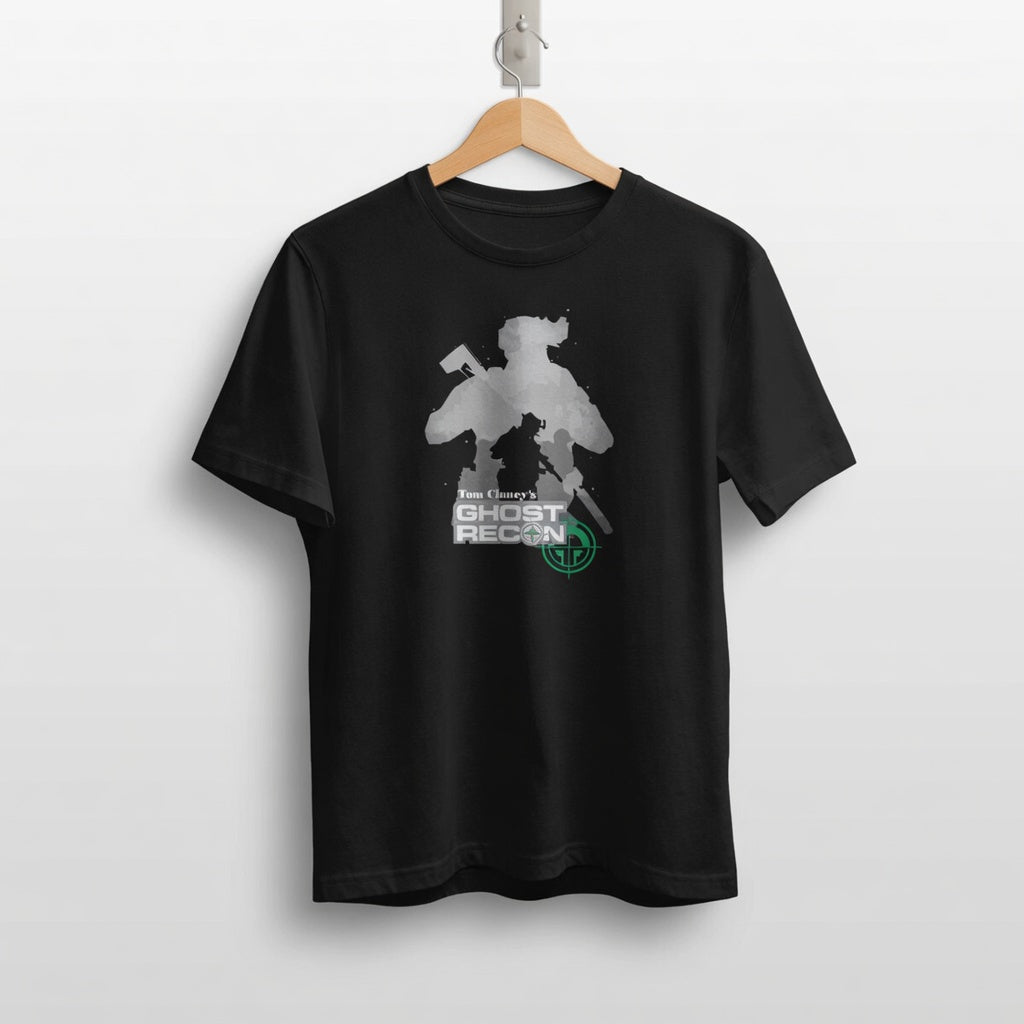 Men's "Ghost Recon" Tactical Soldier Silhouette Graphic T-Shirt