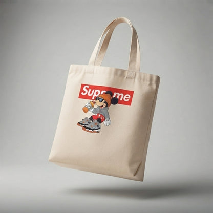 Cool Mickey Mouse Streetwear Graphic Canvas Tote Bag – Sneakerhead Edition