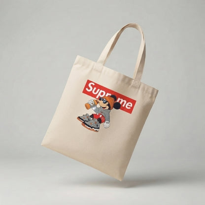 Cool Mickey Mouse Streetwear Graphic Canvas Tote Bag – Sneakerhead Edition