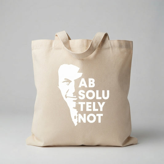 Absolutely Not Imran Khan Typography Canvas Tote Bag – Premium Cotton Shoulder Bag