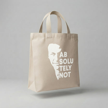 Absolutely Not Imran Khan Typography Canvas Tote Bag – Premium Cotton Shoulder Bag