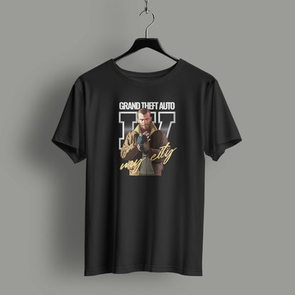 Inspired by GTA IV Niko Cover Art T-Shirt