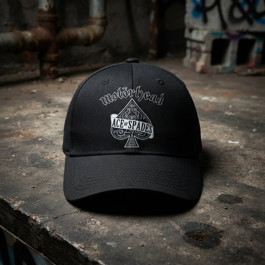 Motörhead Ace of Spades Graphic Baseball Cap - Vintage Rock Band Cap (Black)