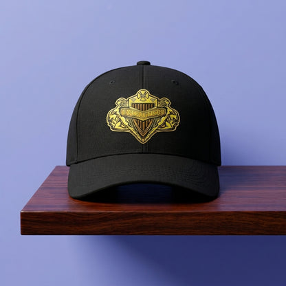 WWE Evolution & "Paid Laid Made" Gold Graphic Baseball Cap (White & Black)
