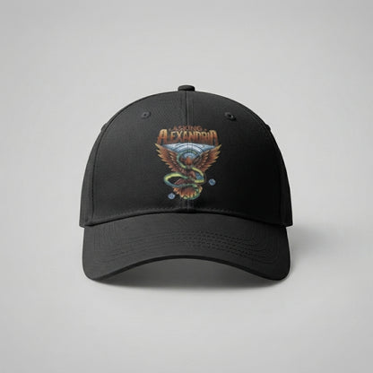Asking Alexandria Rock Band Graphic Baseball Cap - Vintage Music Print Cap (Black & White)