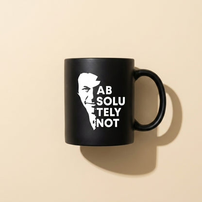Imran Khan Absolutely Not Black Ceramic Coffee Mug - Bold Statement Sarcastic Political Quote Drinkware Cup (11oz)