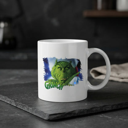 Funny "The Grinch" Graphic Christmas Coffee Mug 11oz - White Ceramic Tea Cup