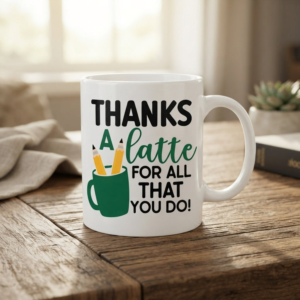 Teacher Appreciation Ceramic Coffee Mug - Gift for Teachers