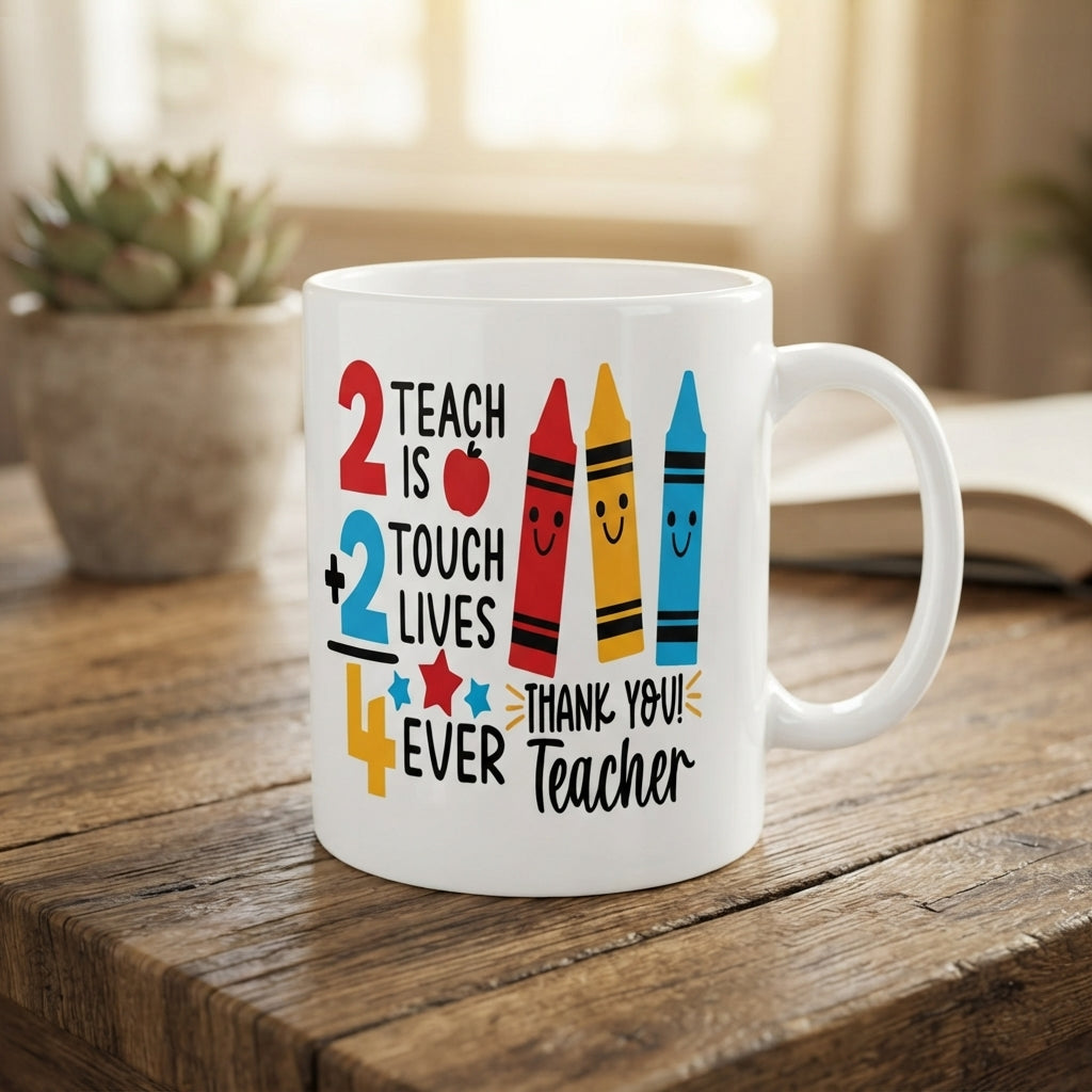 Teacher Appreciation Ceramic Coffee Mug - Gift for Teachers