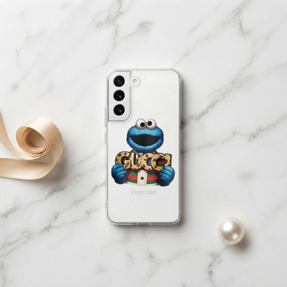 Clear Samsung Galaxy Case – Designer Cookie Monster Graphic Cover
