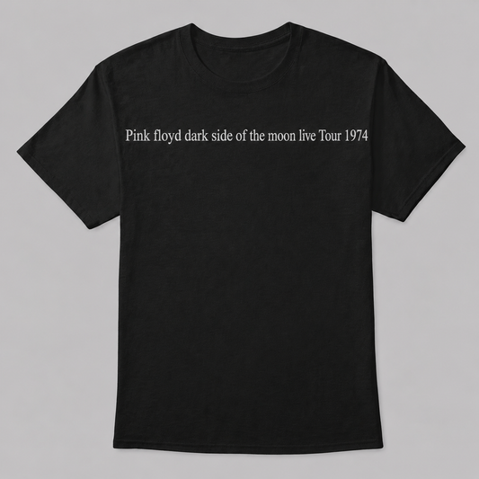 Pink Floyd Dark Side of the Moon 1974 Tour Minimalist T-Shirt