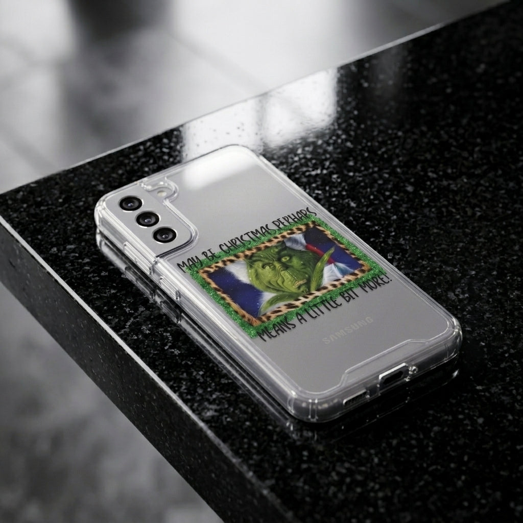 Grinch Quote Christmas Clear Case for Samsung Galaxy | Festive Quote Phone Cover