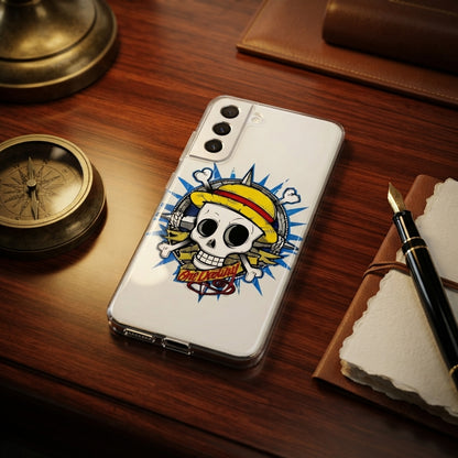 One Piece Straw Hat Skull Clear Case for Samsung Galaxy