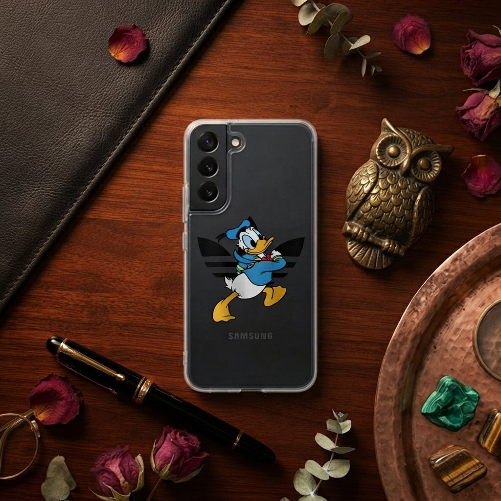 Classic Donald Duck x Adidas Clear Phone Case for Samsung Galaxy