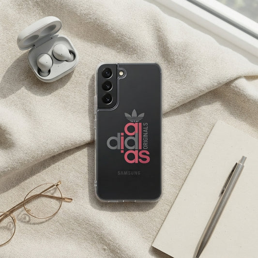 Minimalist Adidas Originals Graphic Clear Phone Case for Samsung Galaxy
