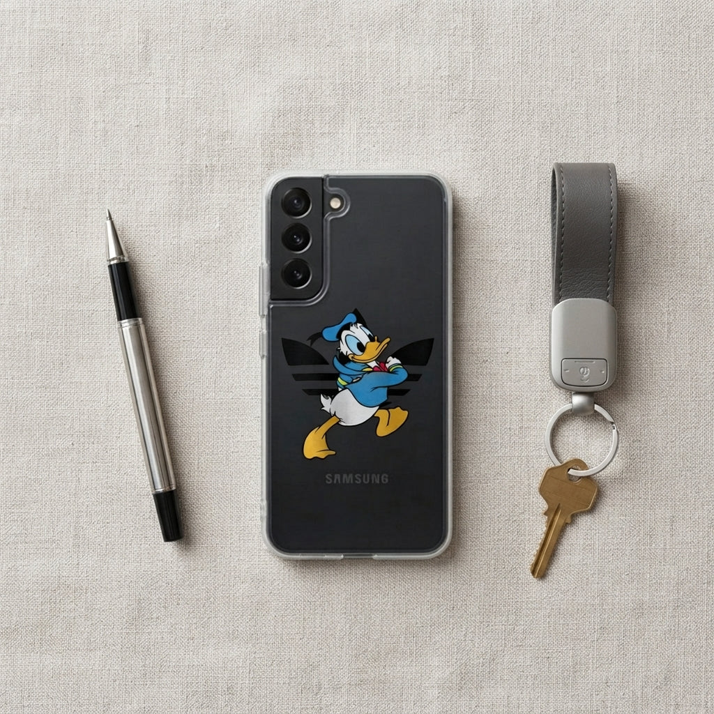 Classic Donald Duck x Adidas Clear Phone Case for Samsung Galaxy