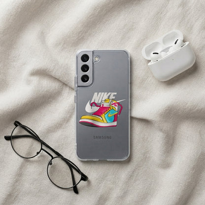 Colorful Retro High-Top Sneakerhead Clear Case for Samsung Galaxy
