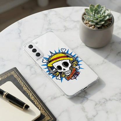 One Piece Straw Hat Skull Clear Case for Samsung Galaxy