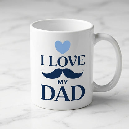 Father's Day Ceramic Coffee Mug 11oz - Best Dad Ever, Superhero & King Design Tea Cup Gifts
