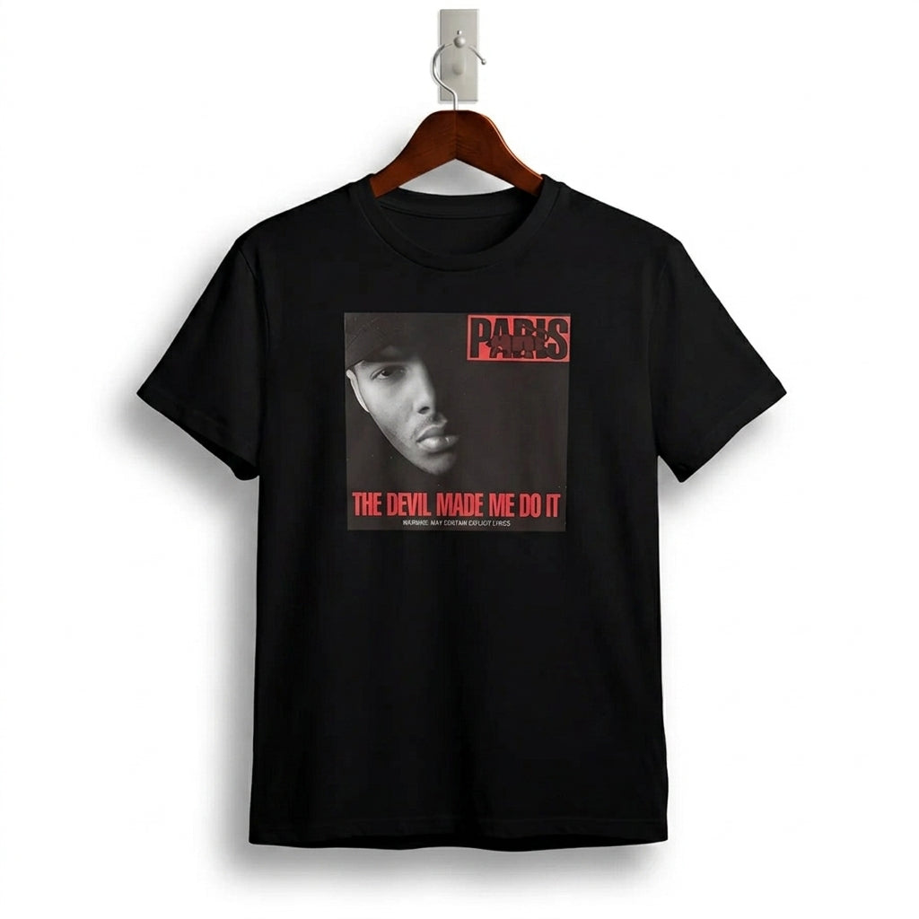 Paris The Devil Made Me Do It Classic Conscious Rap T-Shirt