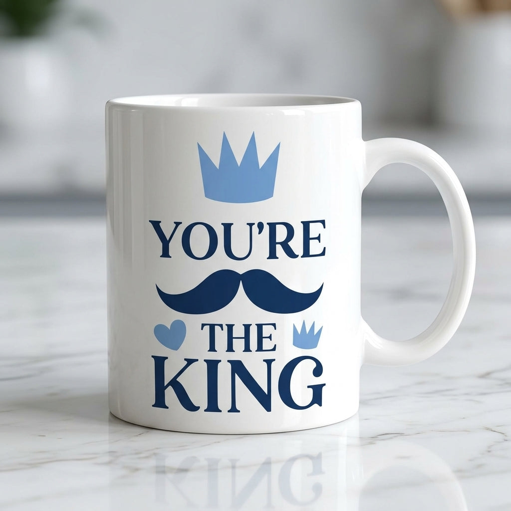 Father's Day Ceramic Coffee Mug 11oz - Best Dad Ever, Superhero & King Design Tea Cup Gifts