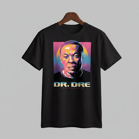 Dr. Dre The Chronic Retro Pop-Art Hip-Hop Graphic T-Shirt