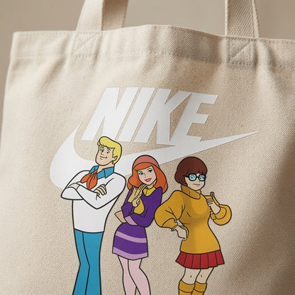 Mystery Squad Graphic Canvas Tote Bag | Everyday Eco-Friendly Shopping Bag