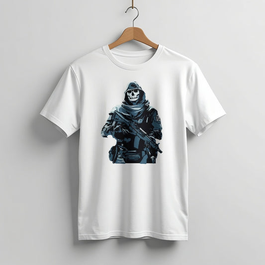 Men's Tactical Skull Soldier Graphic T-Shirt