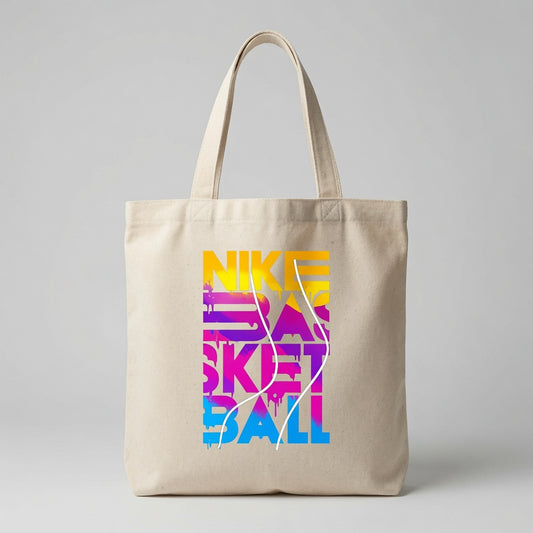 Colorful Graphic Canvas Tote Bag | Everyday Eco-Friendly Shopping Bag