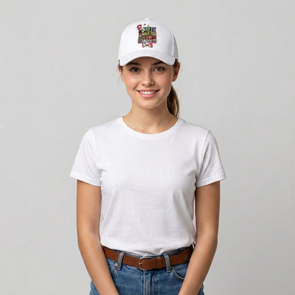 Autism Awareness Why Fit In Born To Stand Out Graphic Baseball Cap (White & Black)