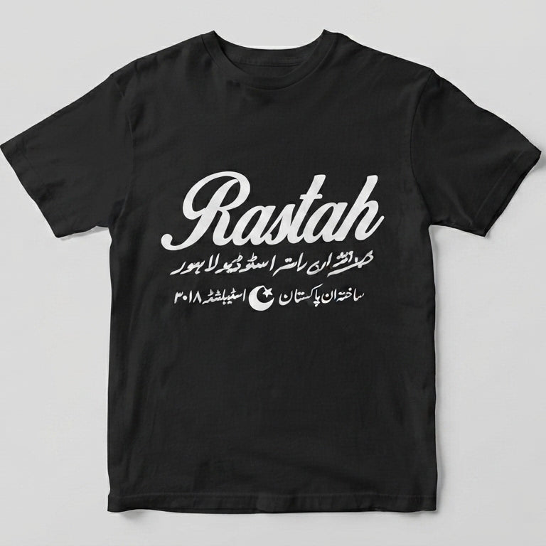 Rastah Monochrome Studio Script Graphic T-Shirt