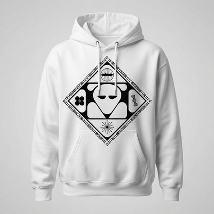 Futuristic Alien Hoodie Y2K Techwear Pullover Graphic Sweatshirt Men Unisex