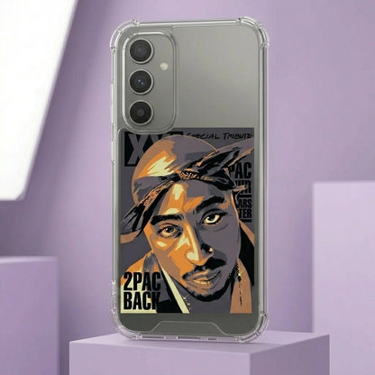 Tupac Shakur 2Pac Special Tribute Clear Case for Samsung Galaxy