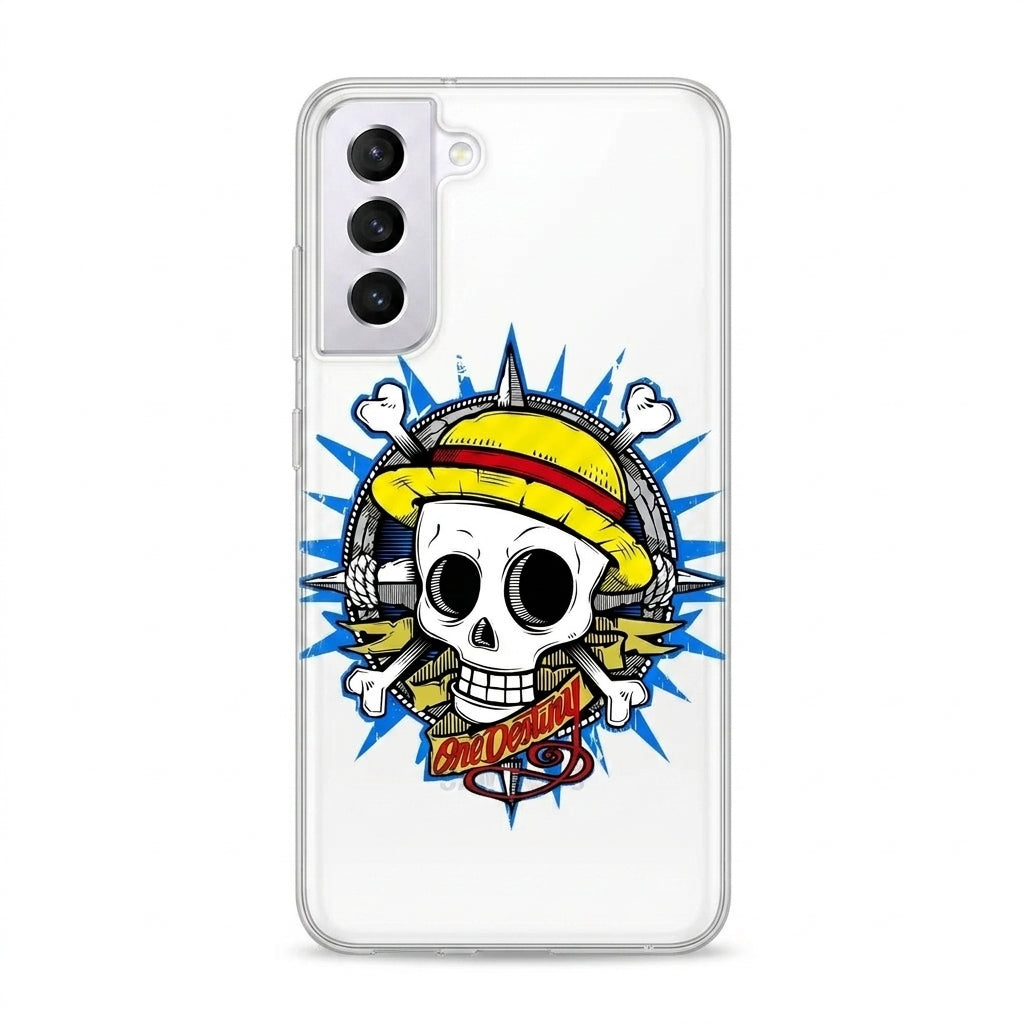 One Piece Straw Hat Skull Clear Case for Samsung Galaxy