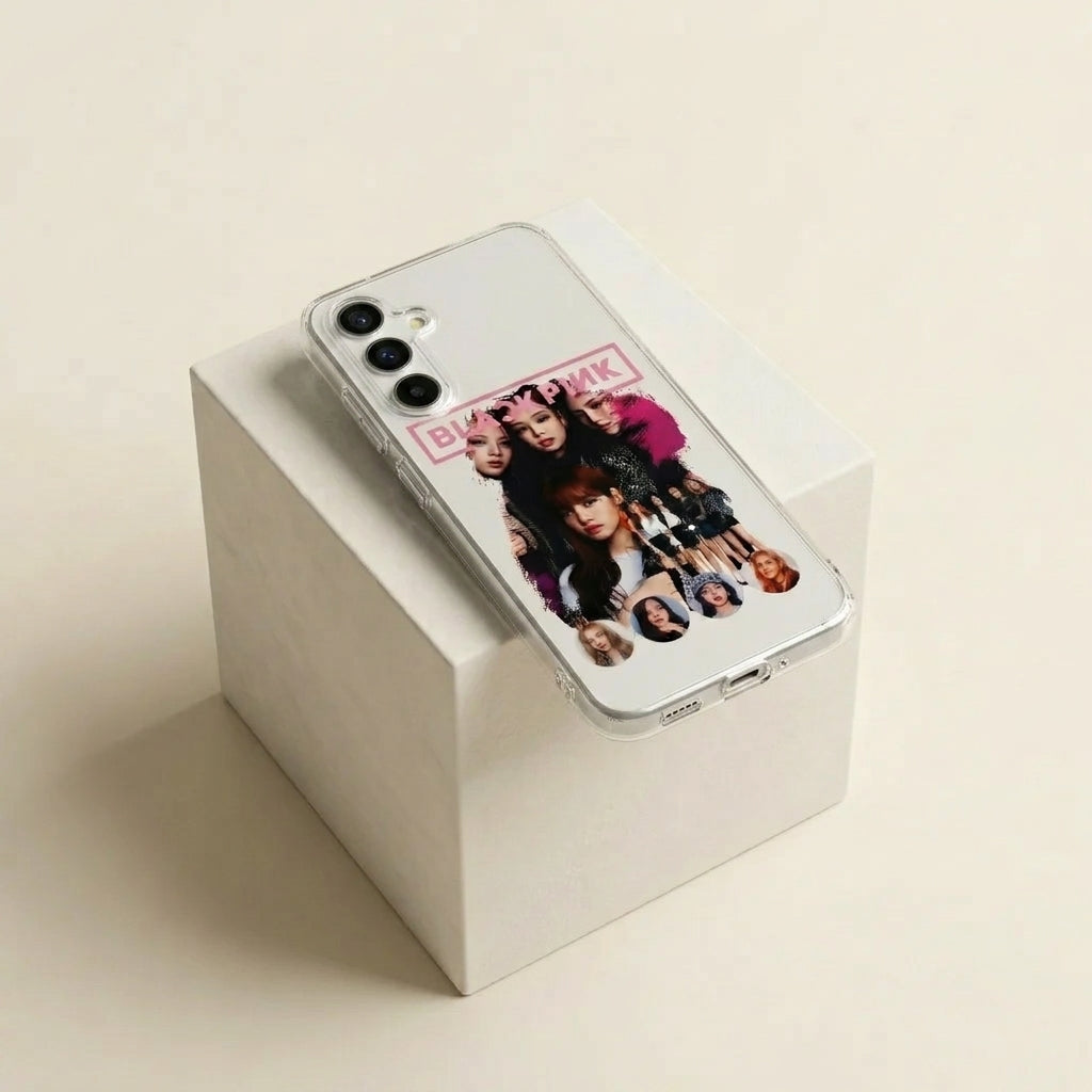 Samsung Clear Phone Case – BLACKPINK K-Pop Photo Collage Graphic Cover