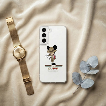Dapper Mickey Mouse Designer Suit Clear Case for Samsung Galaxy