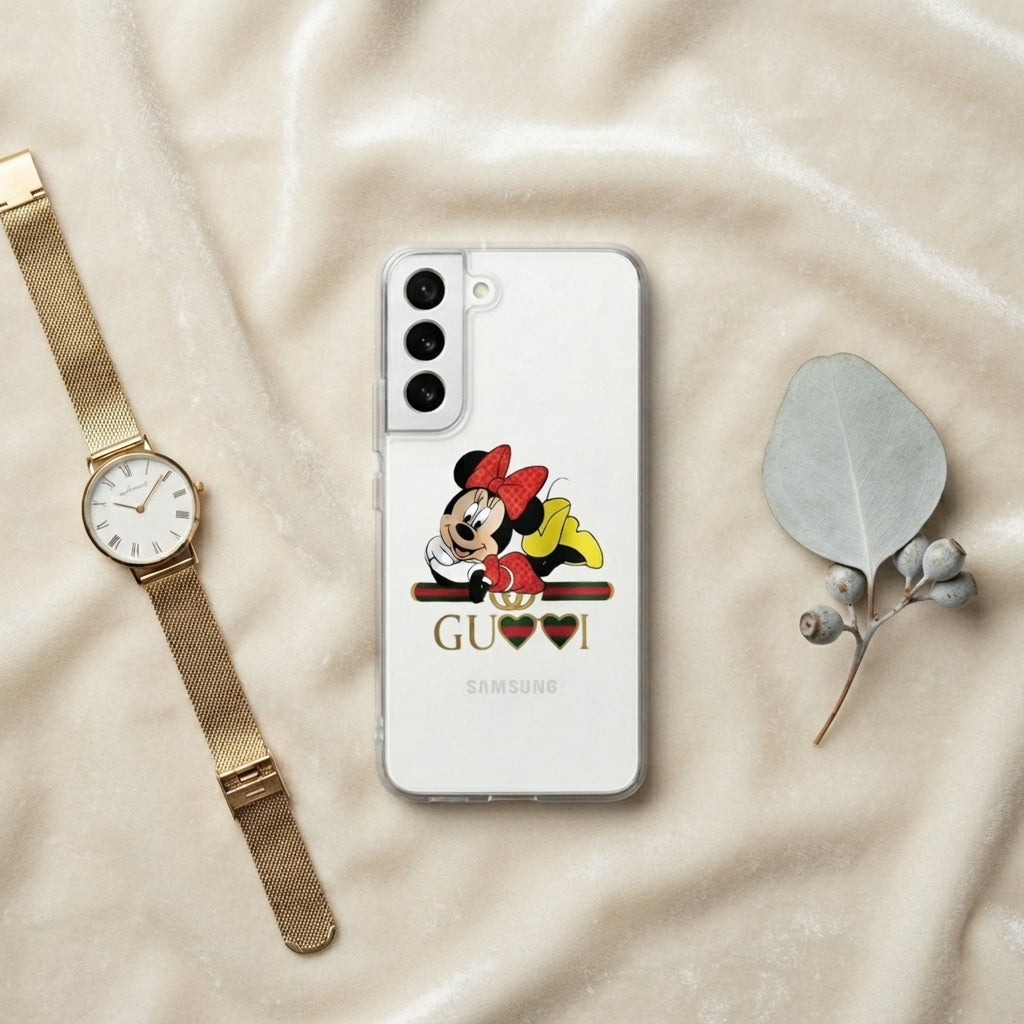 Minnie Mouse Streetwear Designer Clear Case for Samsung Galaxy