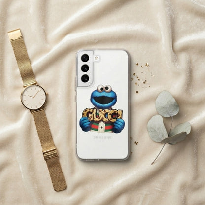 Clear Samsung Galaxy Case – Designer Cookie Monster Graphic Cover
