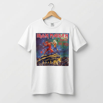 Iron Maiden Run to the Hills Vintage Album Art Graphic T-Shirt